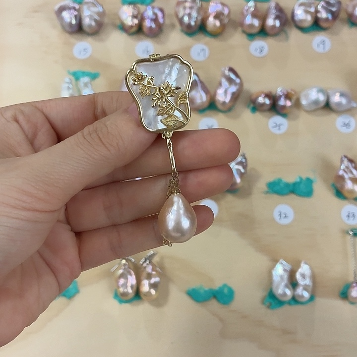 淡水珍珠吊坠(不含链)未镶嵌