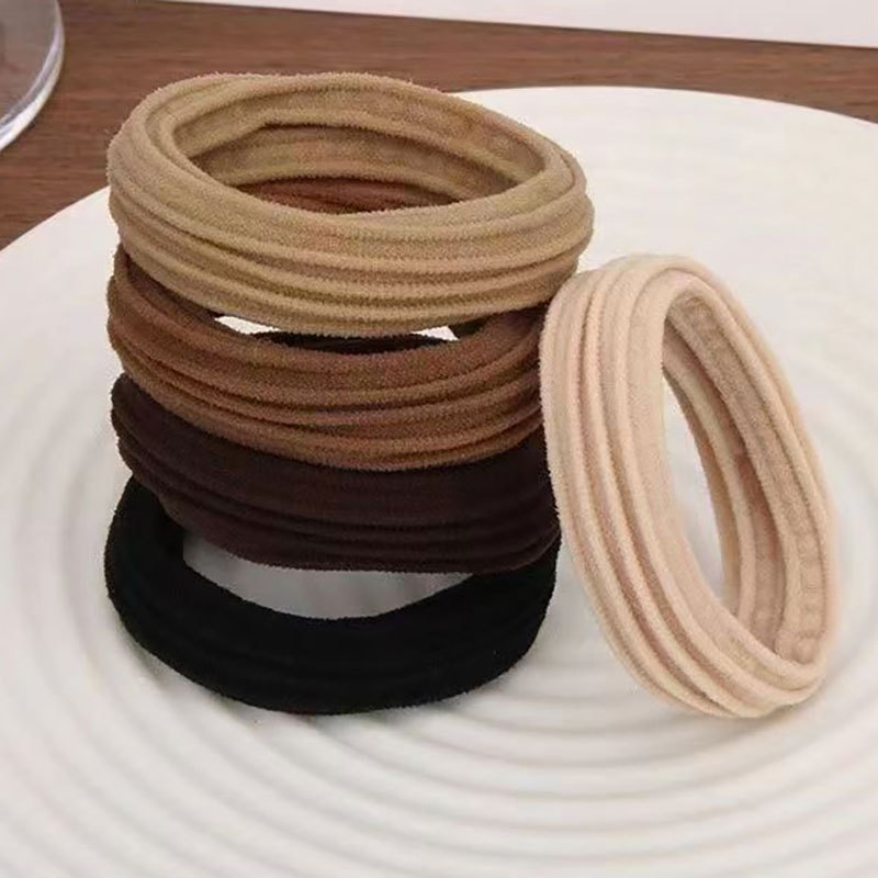 爆款布艺发饰耐用加宽高弹力耐用头绳潮流发饰丸子头有高马尾韩版