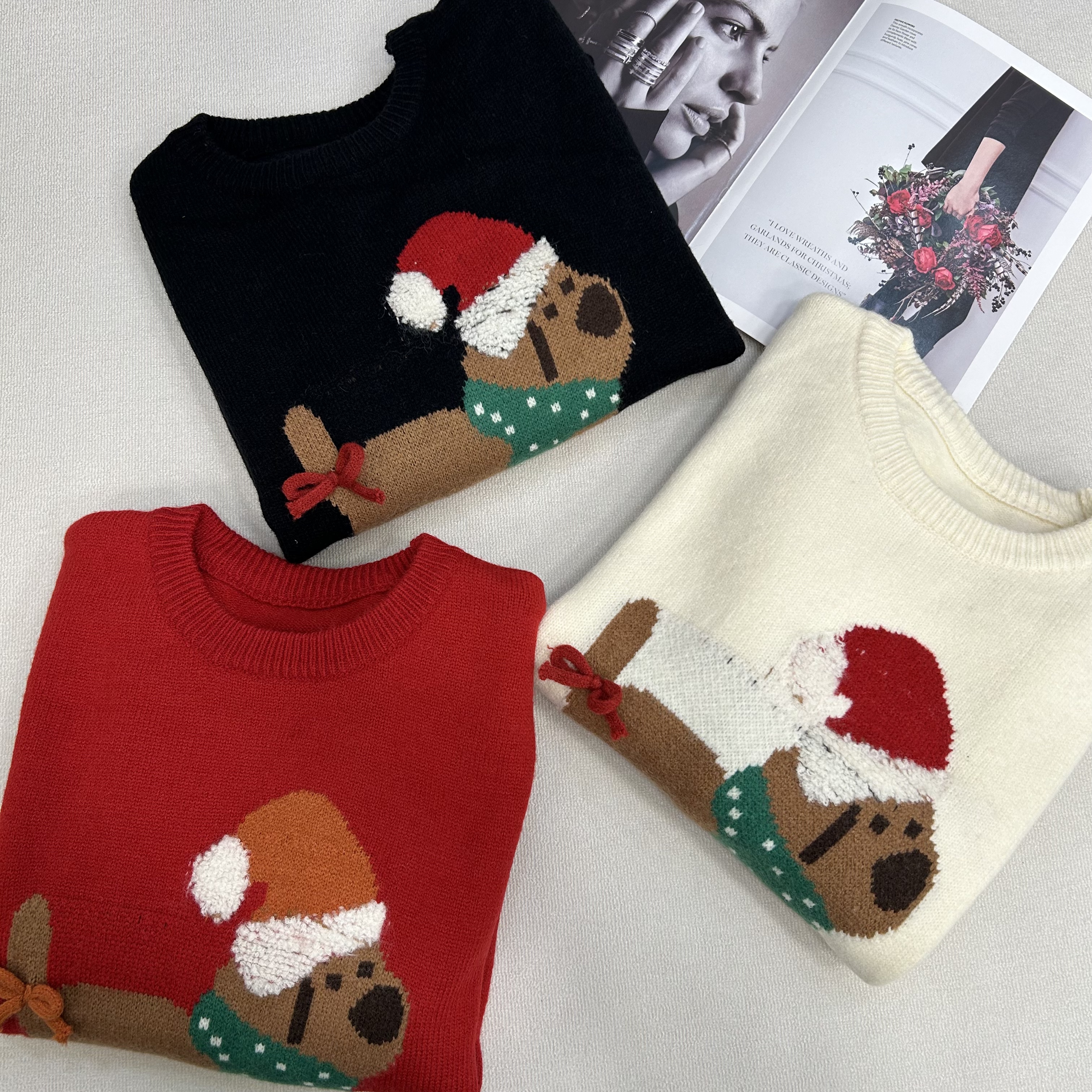 百搭印花韩版提花秋季针织毛衣长袖（1253）