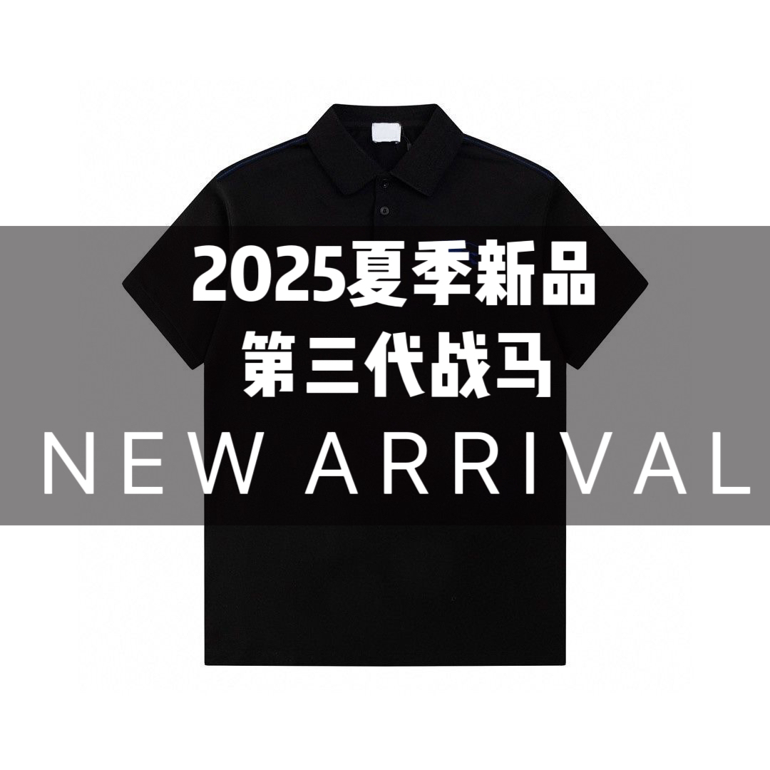 （KK22）第三代刺绣战马2025夏季新款男士翻领POLO衫商务休闲短袖