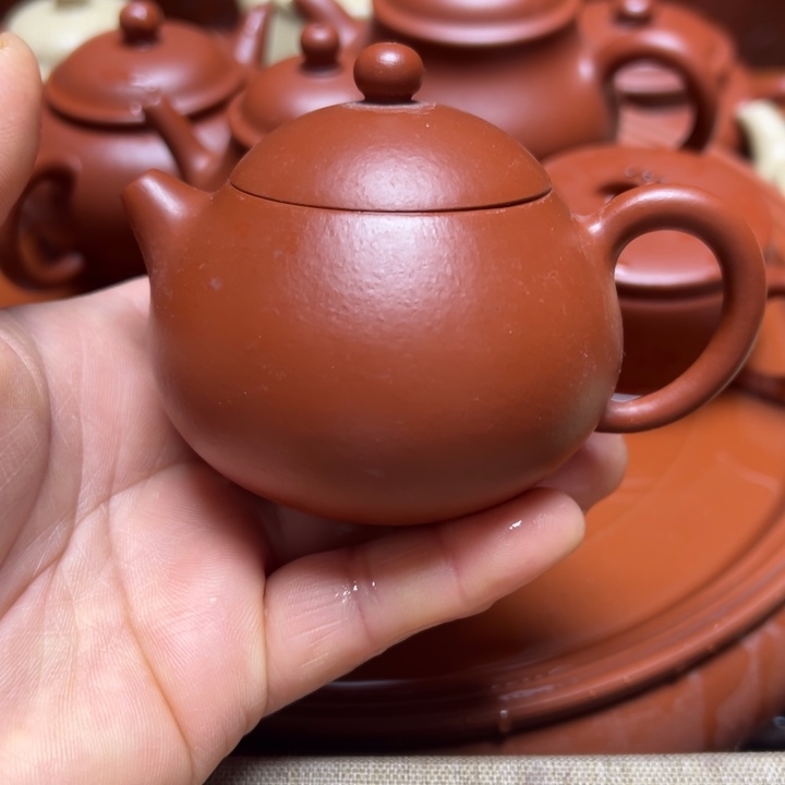 紫砂茶壶宜兴原矿赵庄朱泥