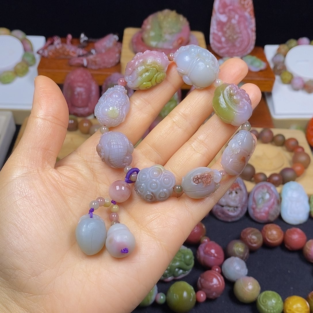 玛瑙/玉髓盐源玛瑙大漏大炸未镶嵌大师工八宝同料