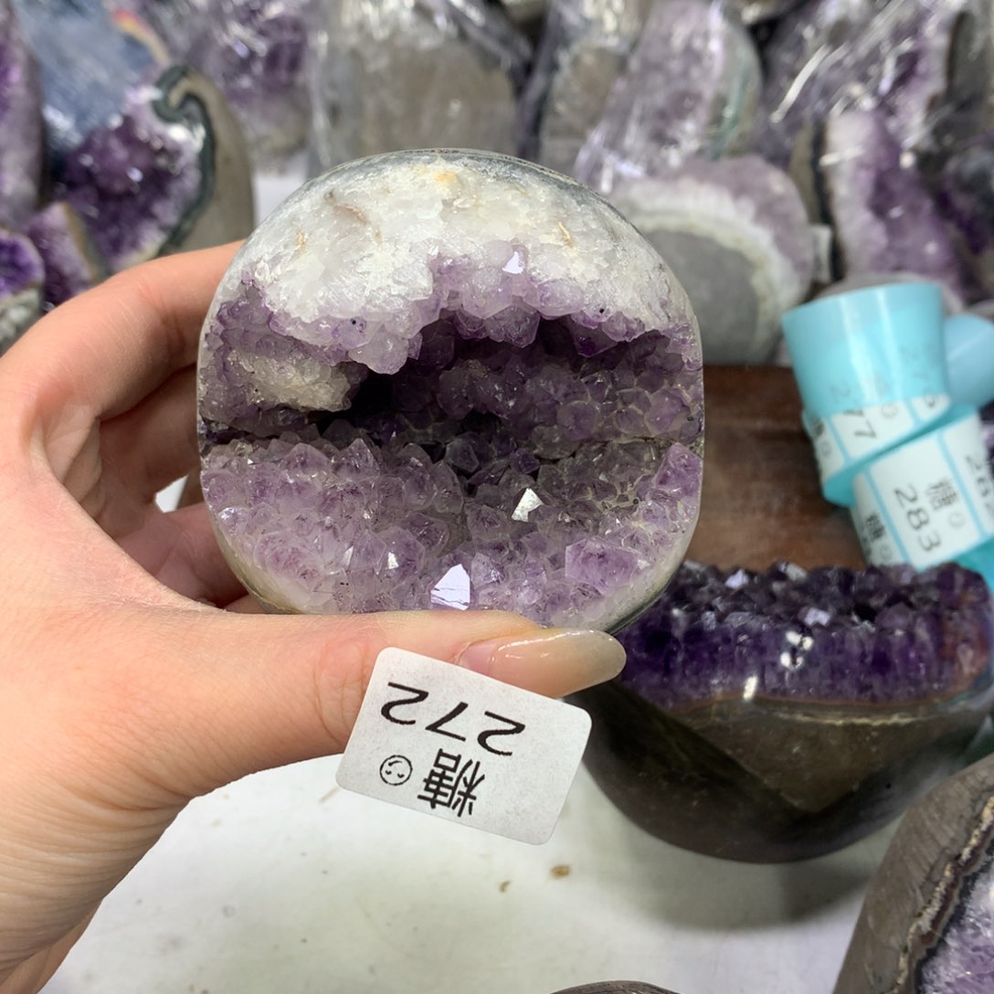 紫晶摆件未镶嵌水晶