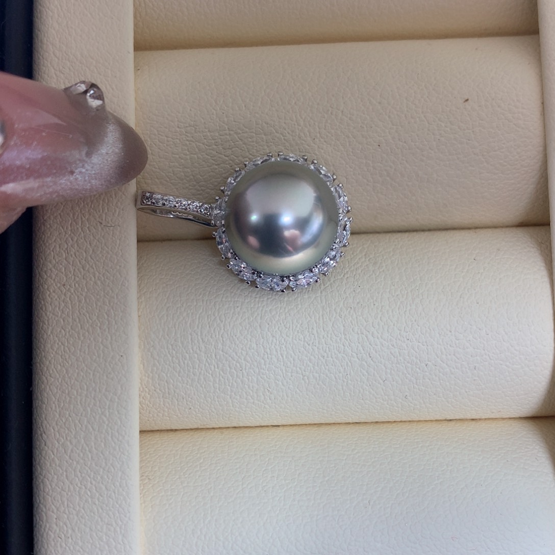 海水珍珠颈饰银S925镶嵌