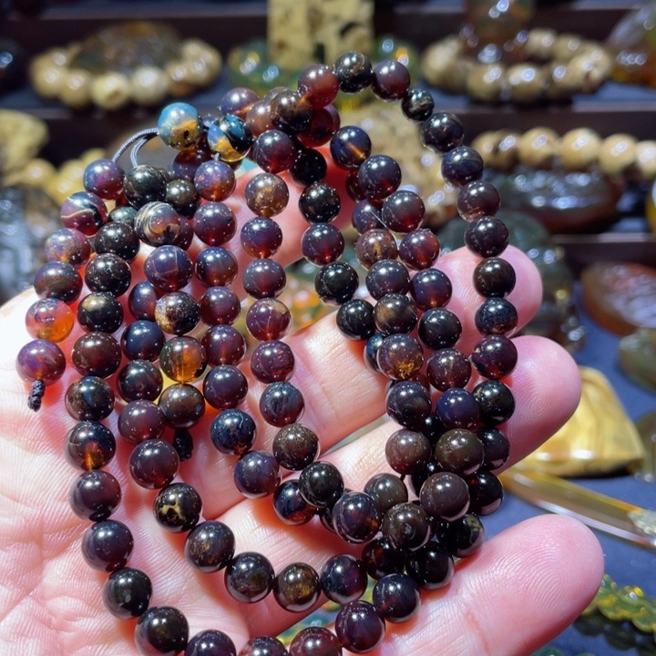 琥珀手链未镶嵌天然