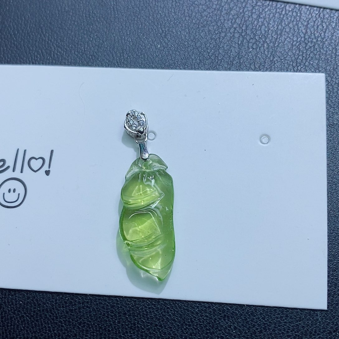 碧玺颈饰未镶嵌碧玺吊坠