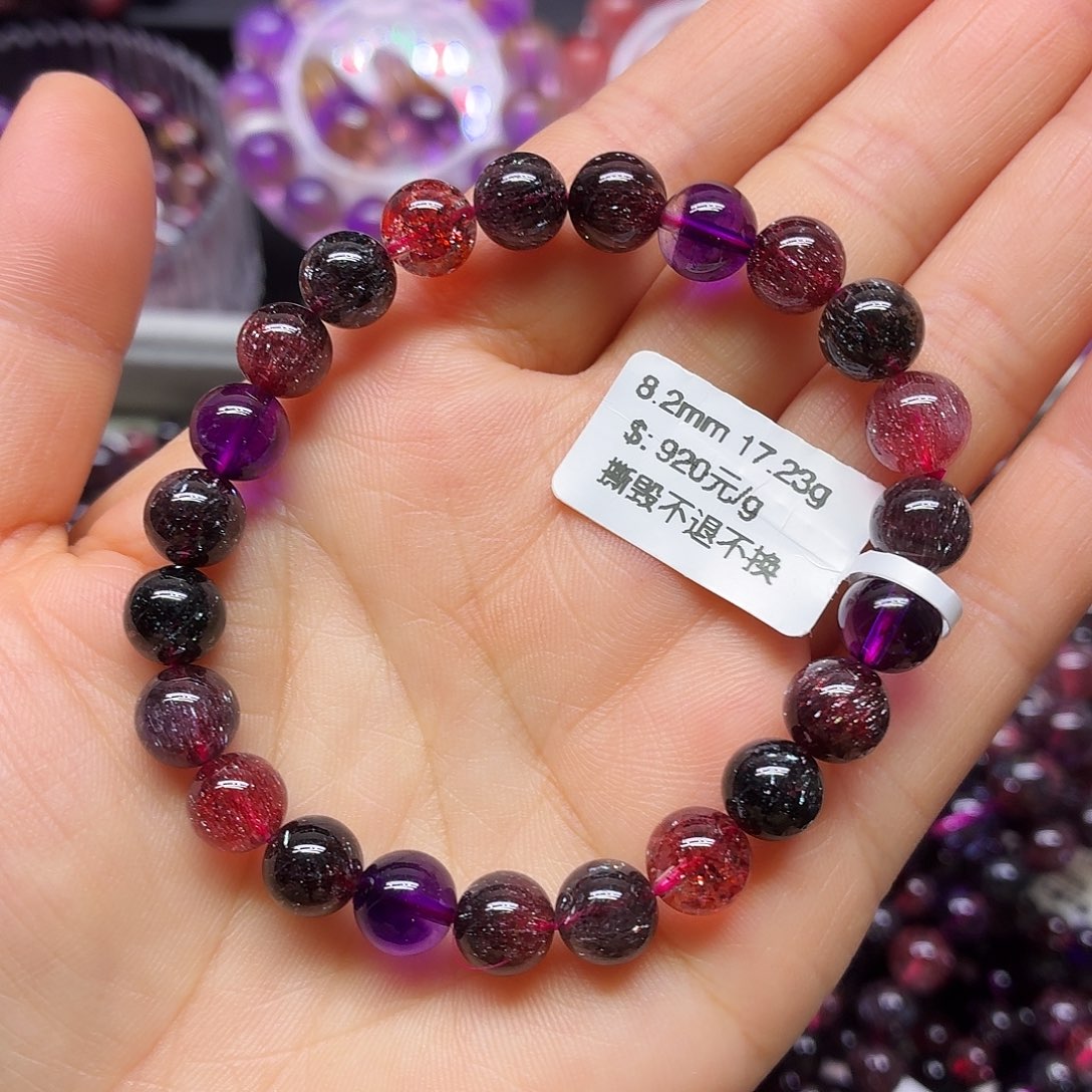 水晶手链未镶嵌天然水晶