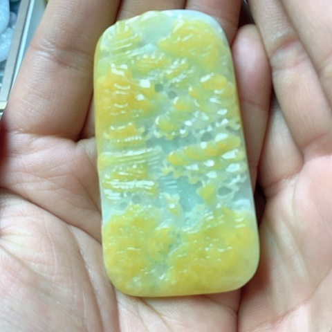 翡翠颈饰未镶嵌天然缅甸翡翠a货