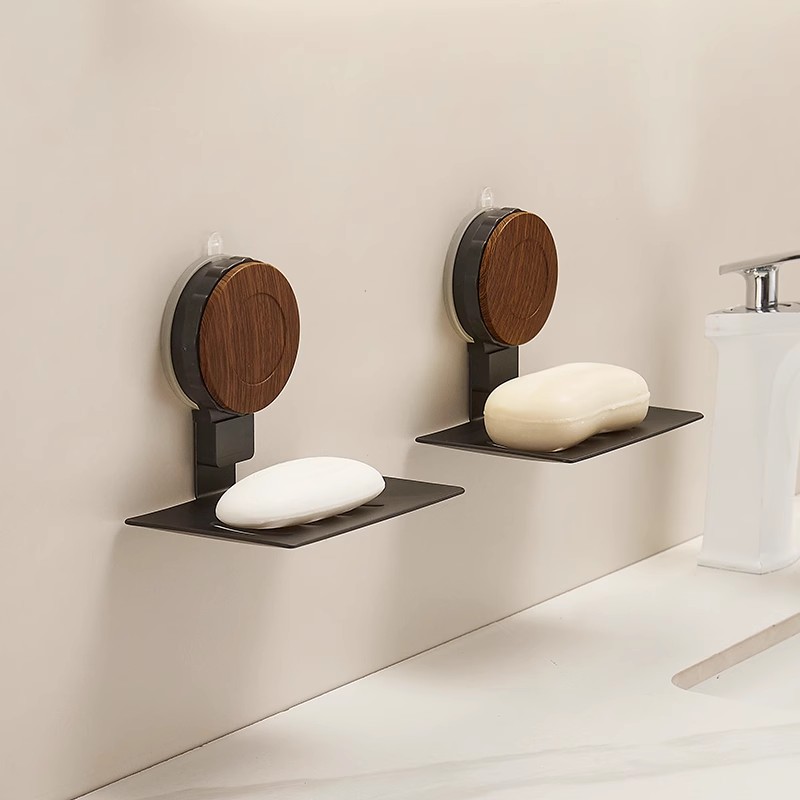 cmeo吸盘肥皂置物架浴室卫生间免打孔壁挂沥水洗漱台墙面香皂盒