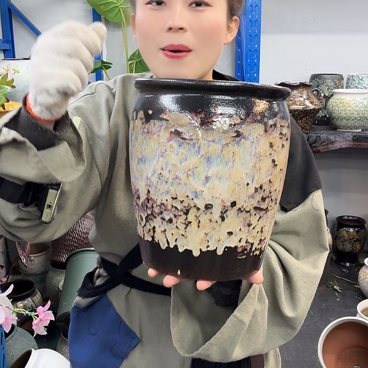 20×25 -粗陶花盆有孔-买买买