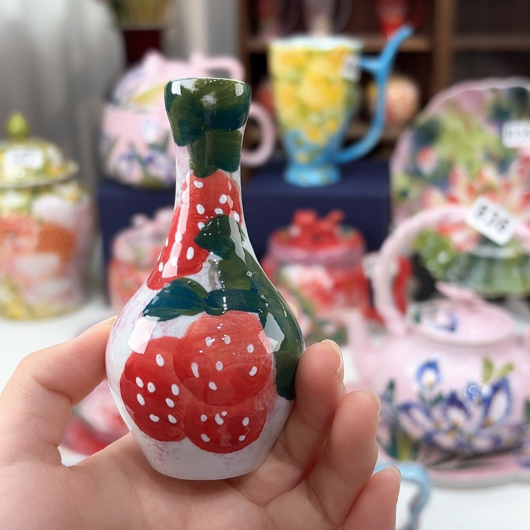 景德镇手绘高温釉下彩陶瓷茶具