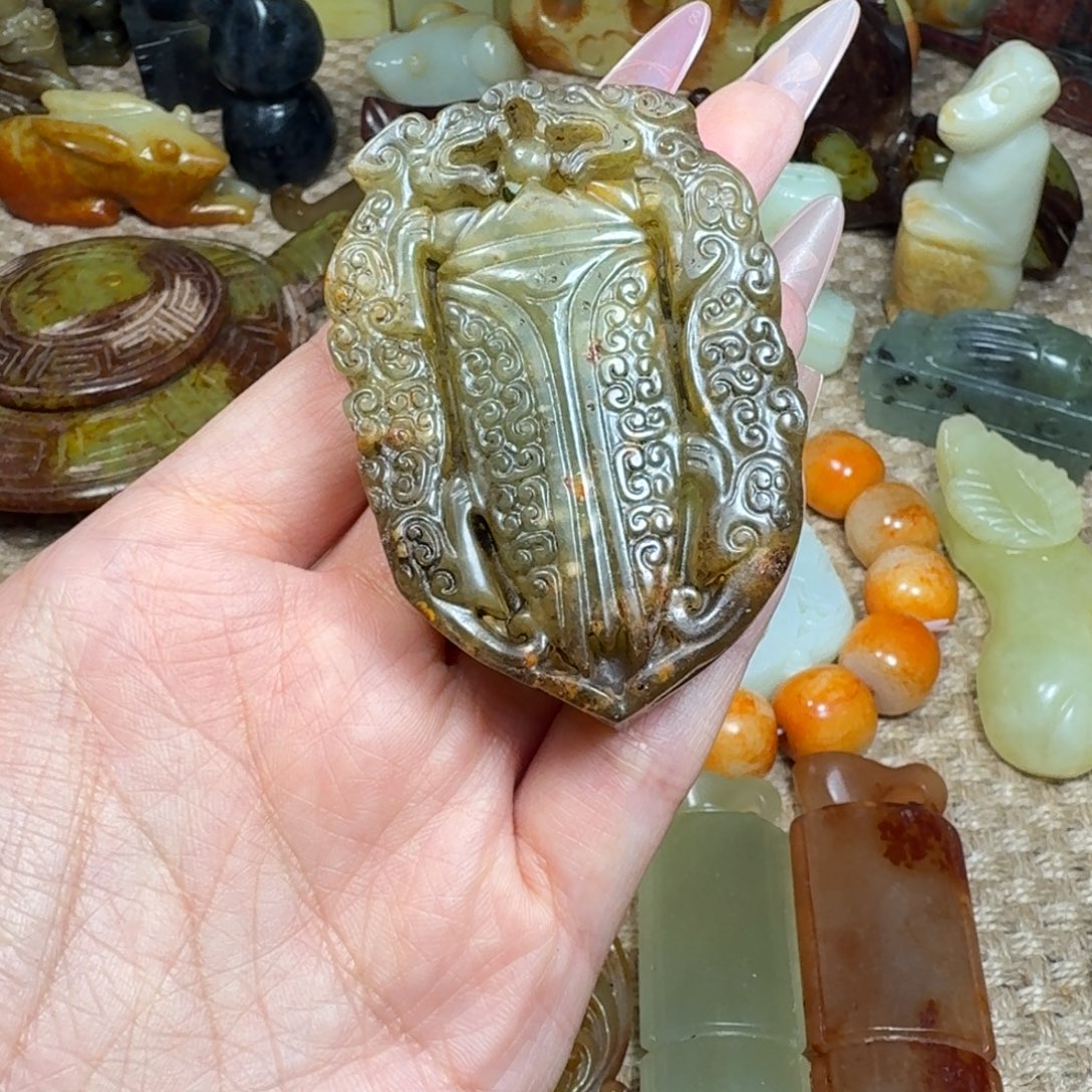 白玉菩提吊坠挂件