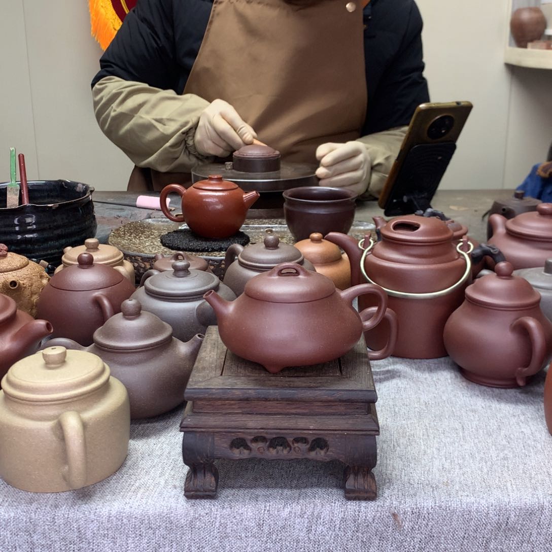 紫泥茶壶中槽清见瓢135C半手工