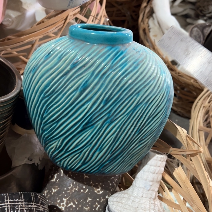 陶瓷花瓶摆件外贸出口微瑕捡漏高20口6公分