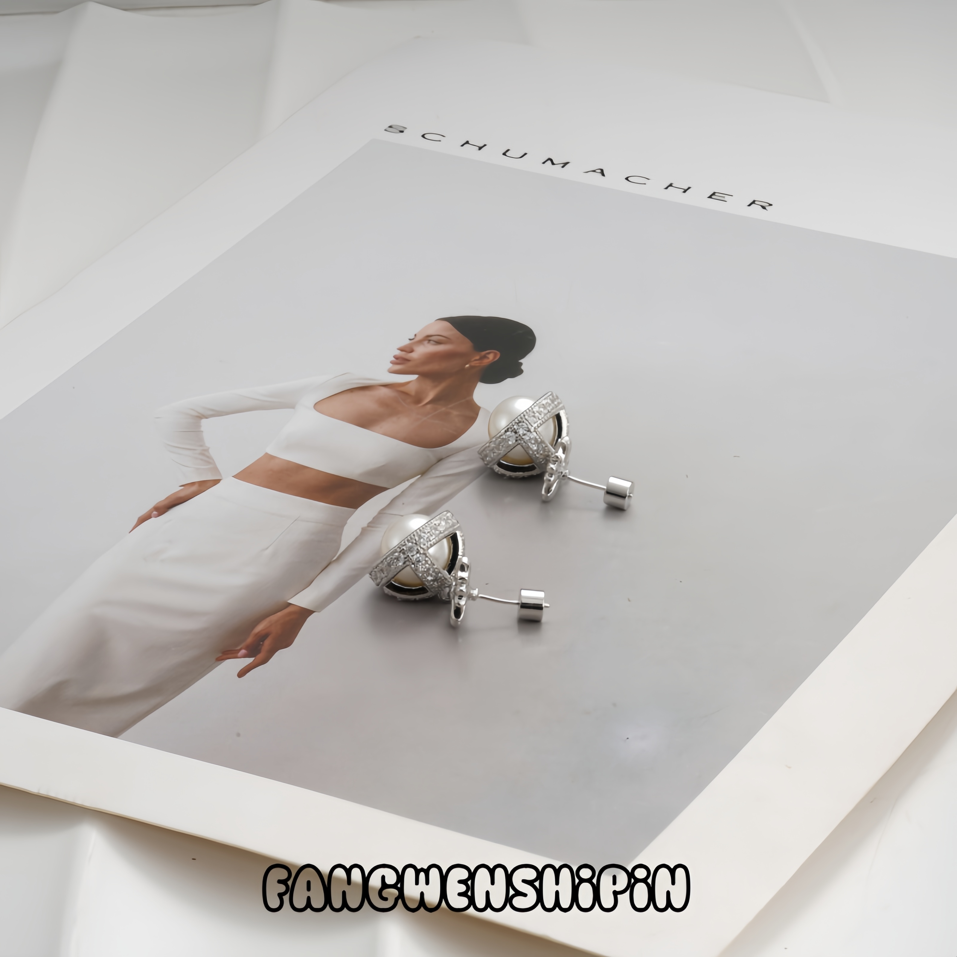 铜合金锆石耳饰 耳环1673