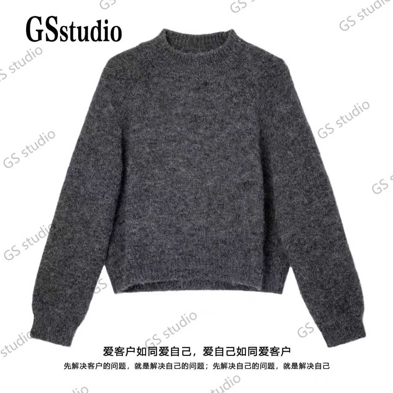 【灰色领域】冬季加厚百搭休闲贴肤不扎保暖洋气养肤毛衣HN8038
