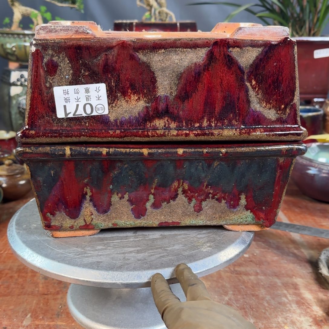 紫砂花盆佛****飞071            