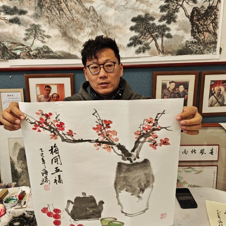 国画贾海瑞老师手绘