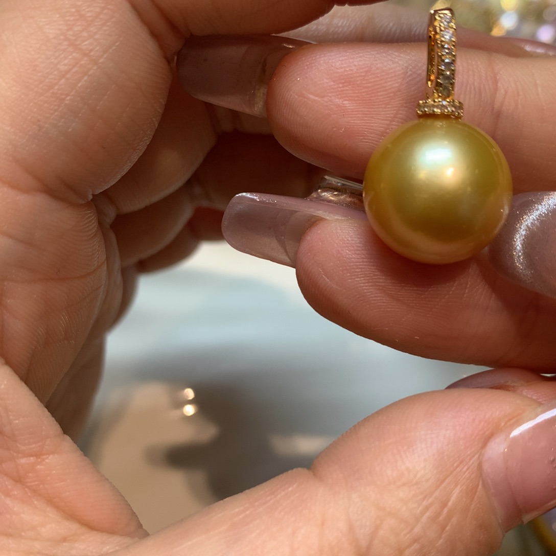 海水珍珠颈饰银S925镶嵌