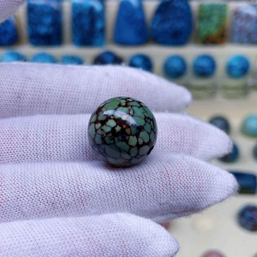 绿松石未镶嵌颈饰尺寸卡16.8