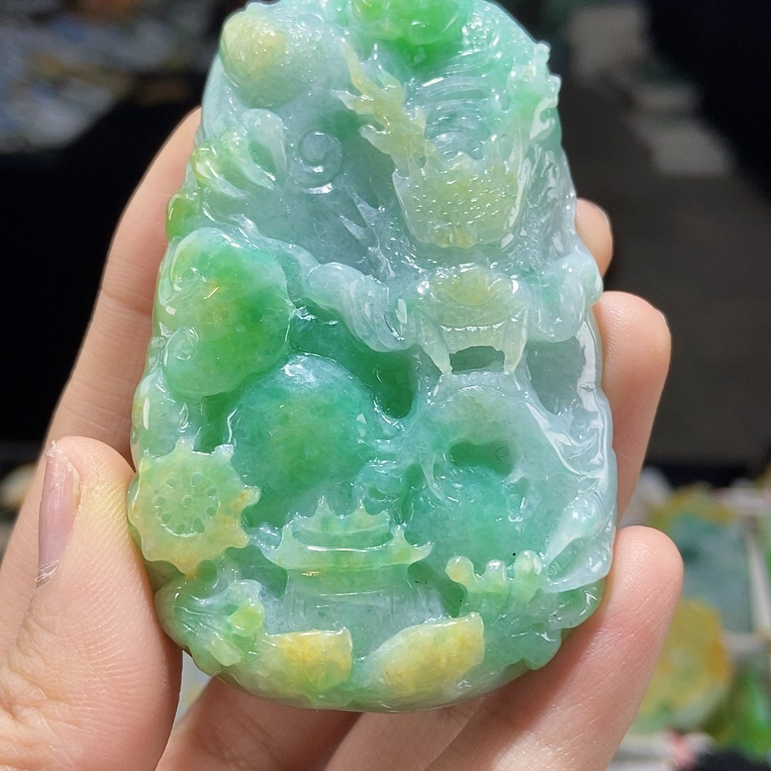 颈饰未镶嵌翡翠翡翠