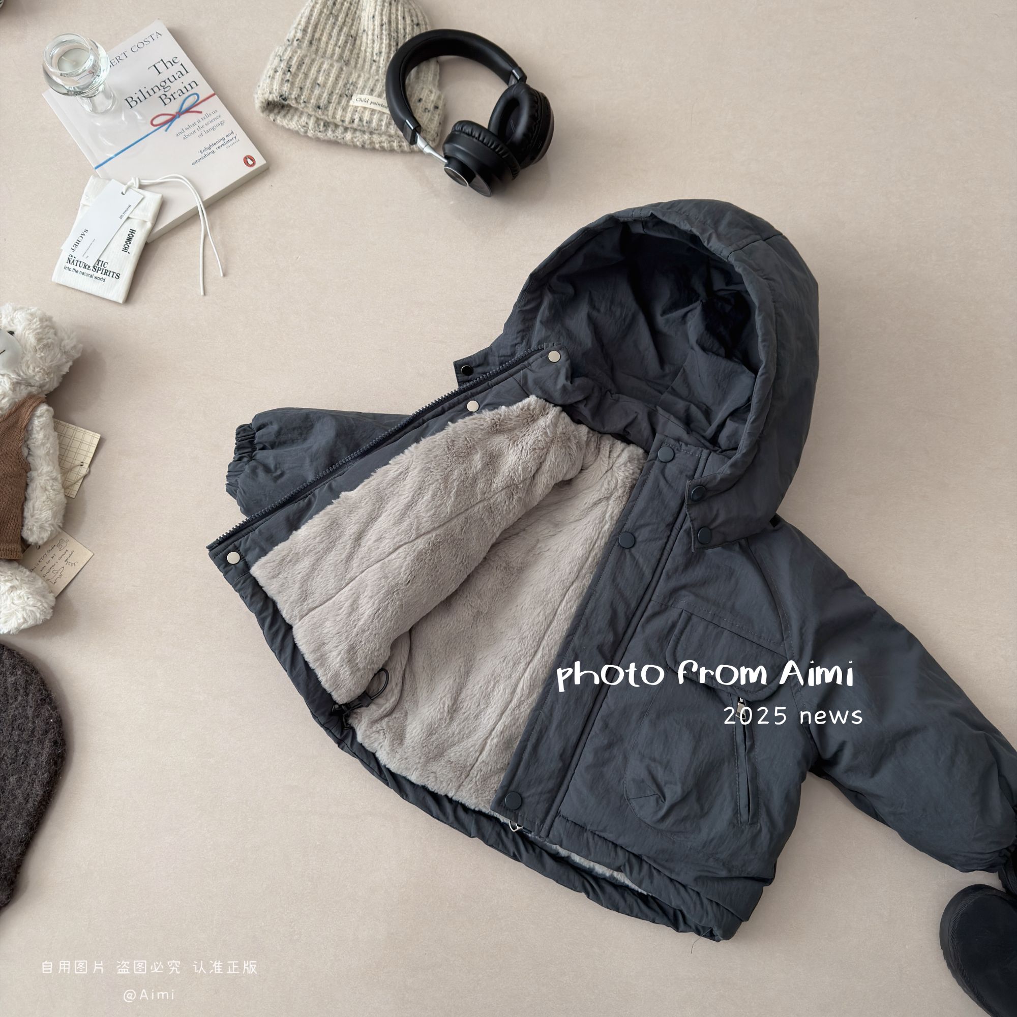 男童派克棉服2025新款冬季儿童加厚夹棉外套韩版男宝洋气保暖棉衣