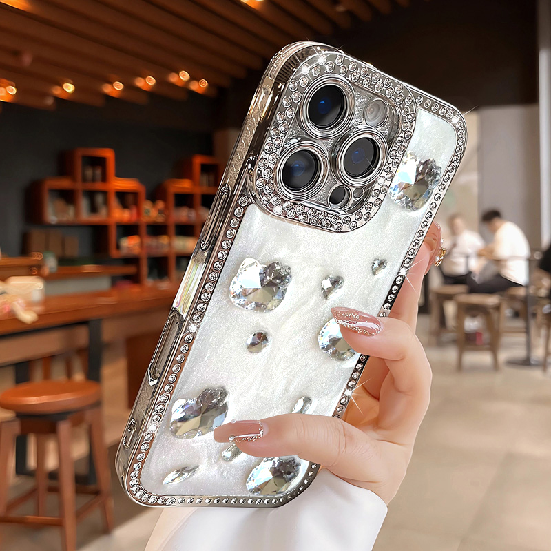 INS轻奢水钻适用苹果17Promax手机壳iphone16/1514/13/12全包女款