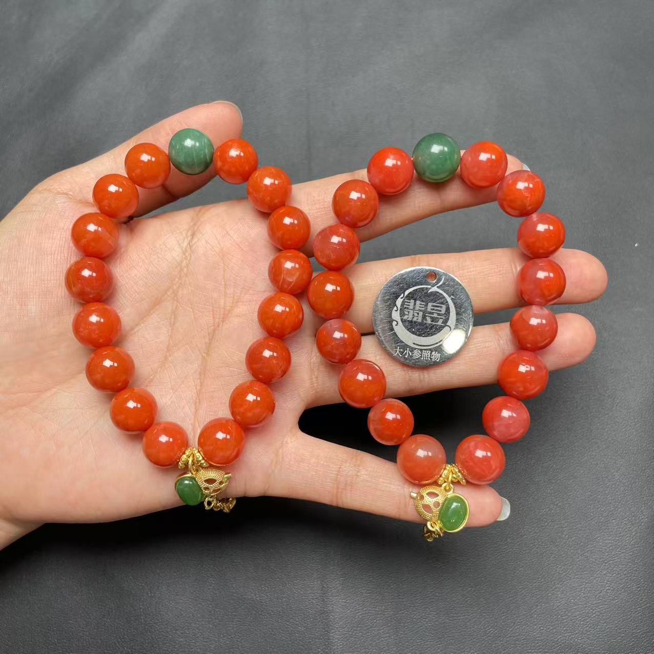 37345T28-3B28-南红手串/约10+/约17颗/-多样性发其一