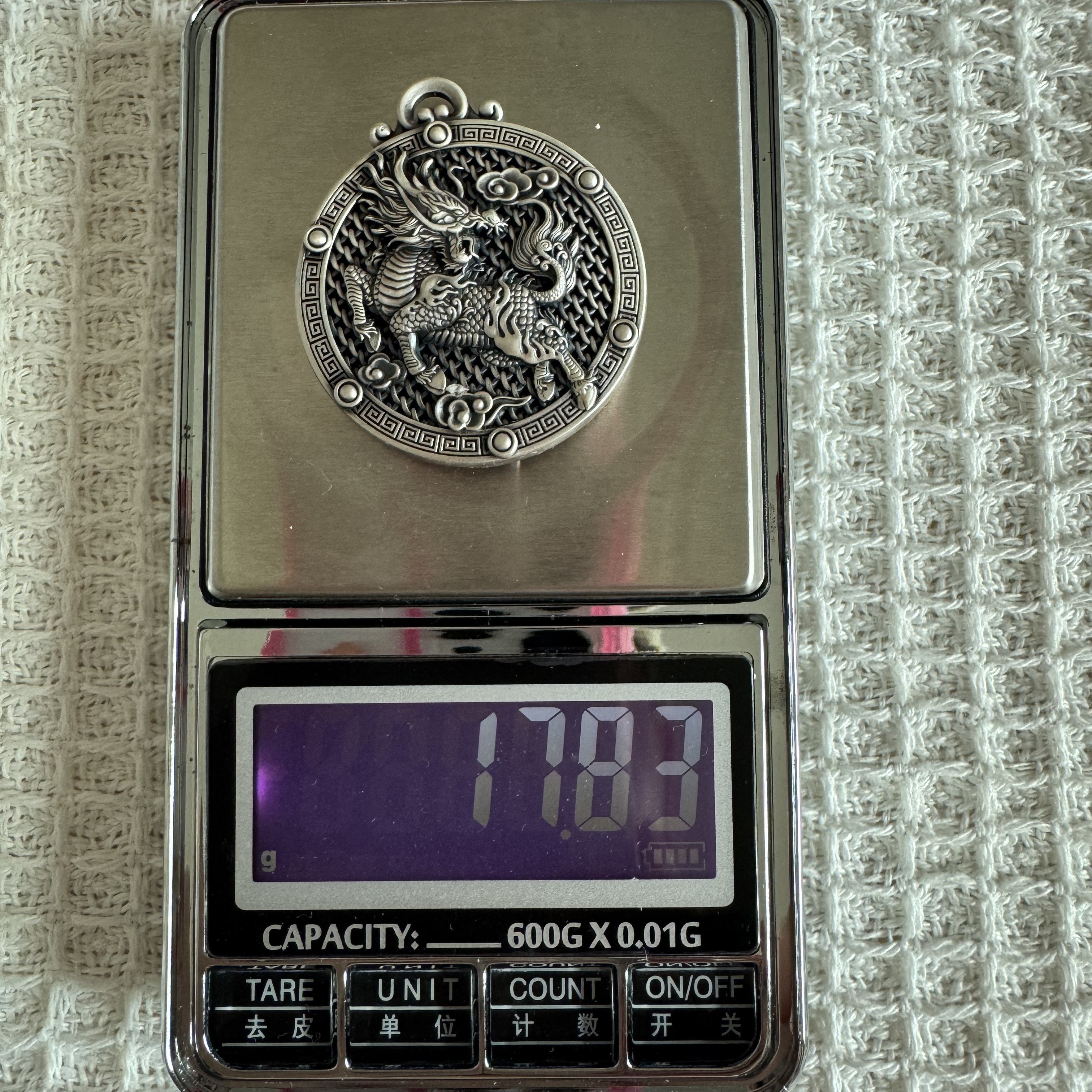 吊坠足银 纯银吊坠999麒麟吊坠足银