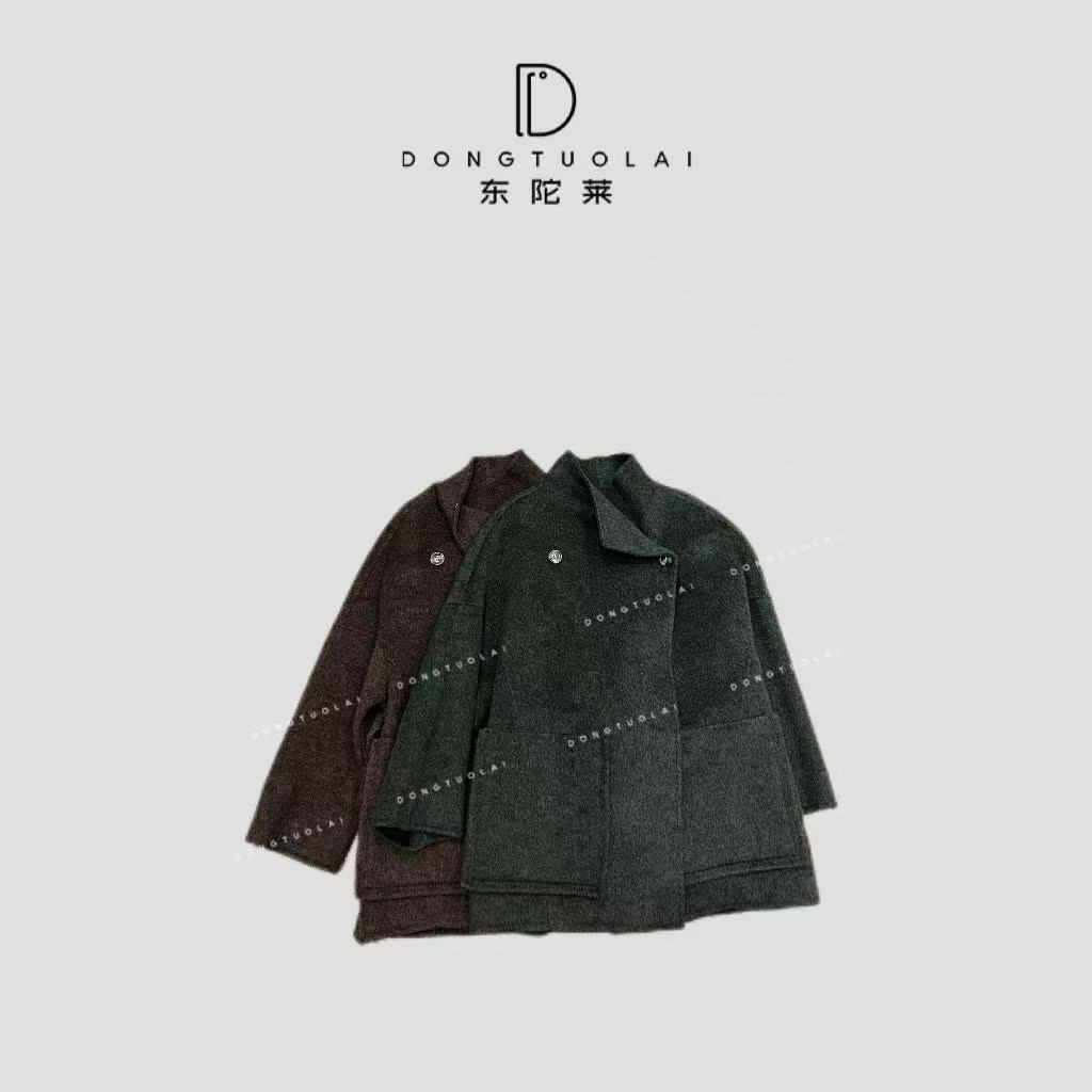 《太古里》女装大衣羊毛骆驼绒长袖时尚休闲百搭毛呢韩版秋冬款加厚