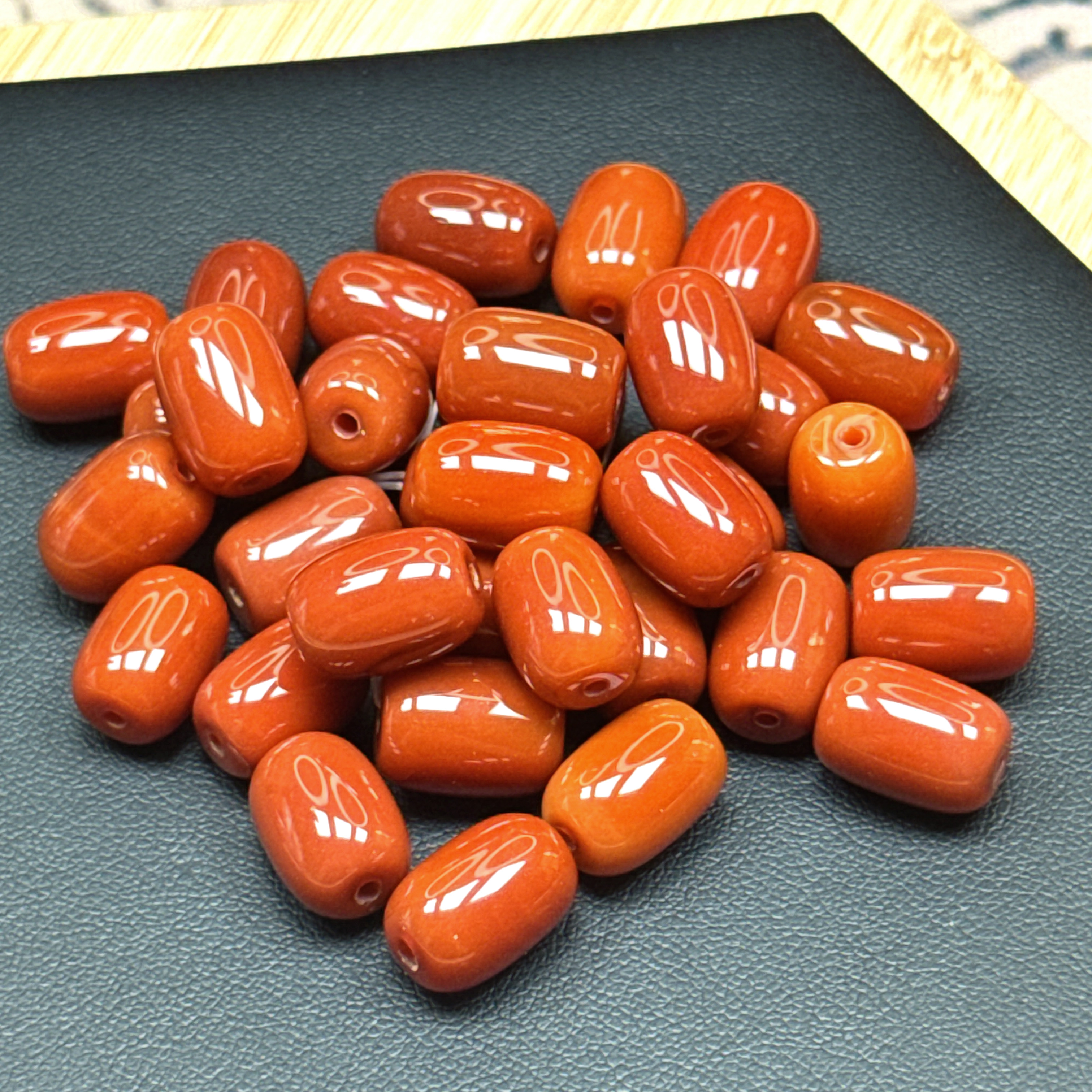 A07天然桶珠卡10*14mm配珠DIY直播选购玛瑙多样性发其一