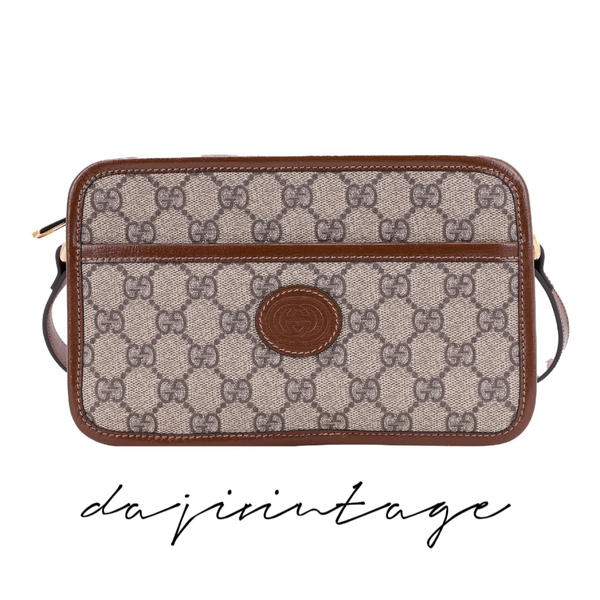 大吉中古/Gucci古驰老花相机斜挎包