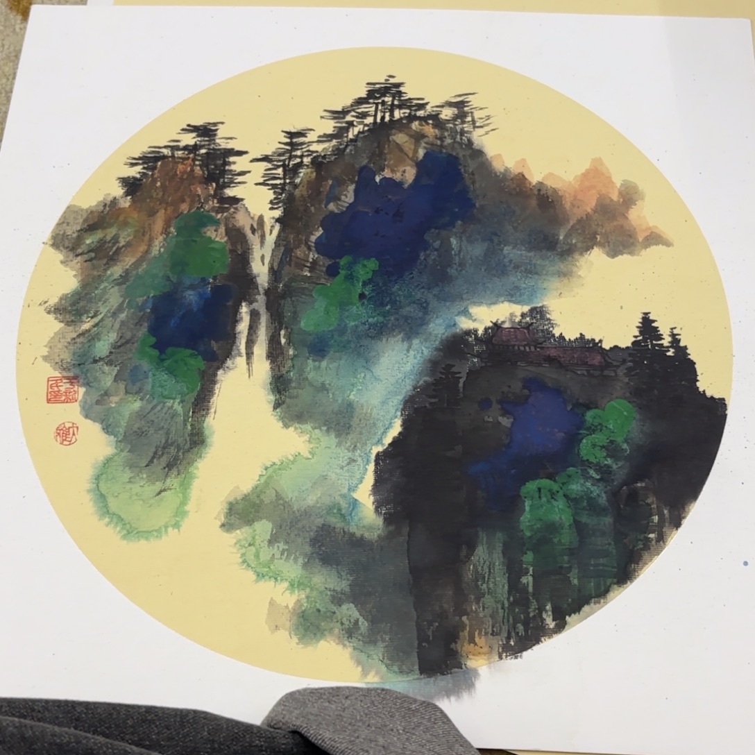 国画38-38卡纸作品艺