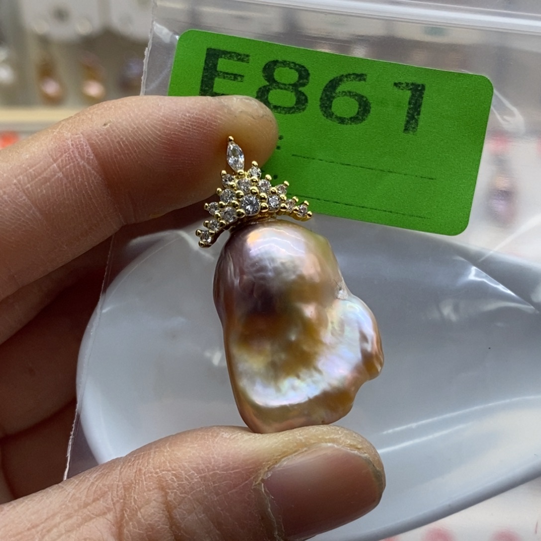 未镶嵌美丽哦哦哦淡水珍珠