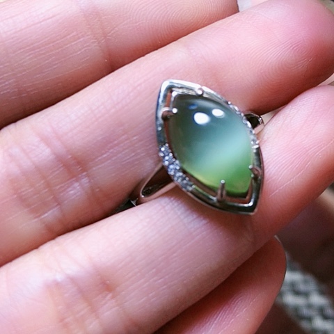 和田玉挂件银S925镶嵌