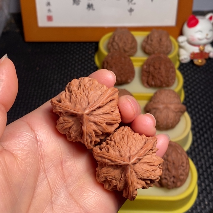 把件文玩核桃38盘山三棱