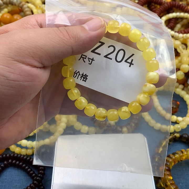 琥珀未镶嵌珠宝奇石青*