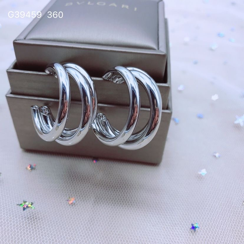 合金耳饰 欧比雅比冷淡风夸张金属耳钉蹦迪潮人耳环气质三层耳圈