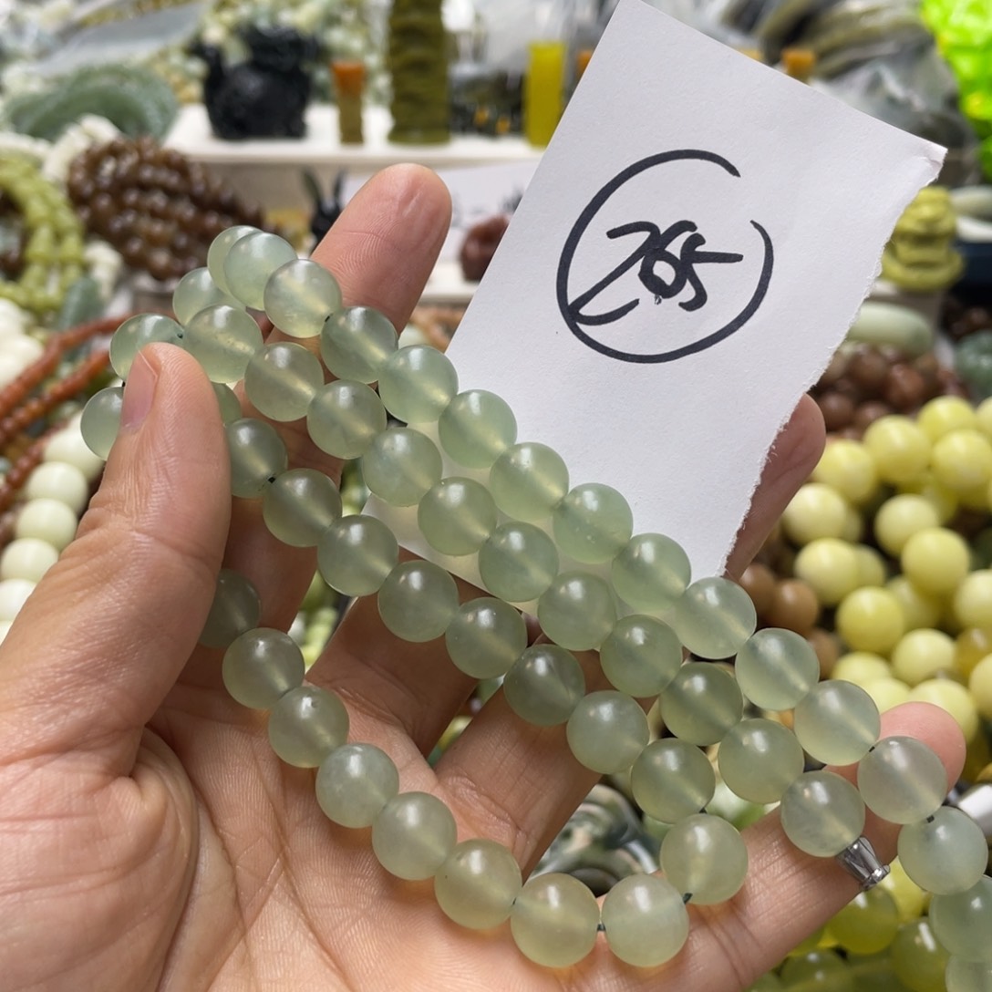 蛇纹石玉手链未镶嵌