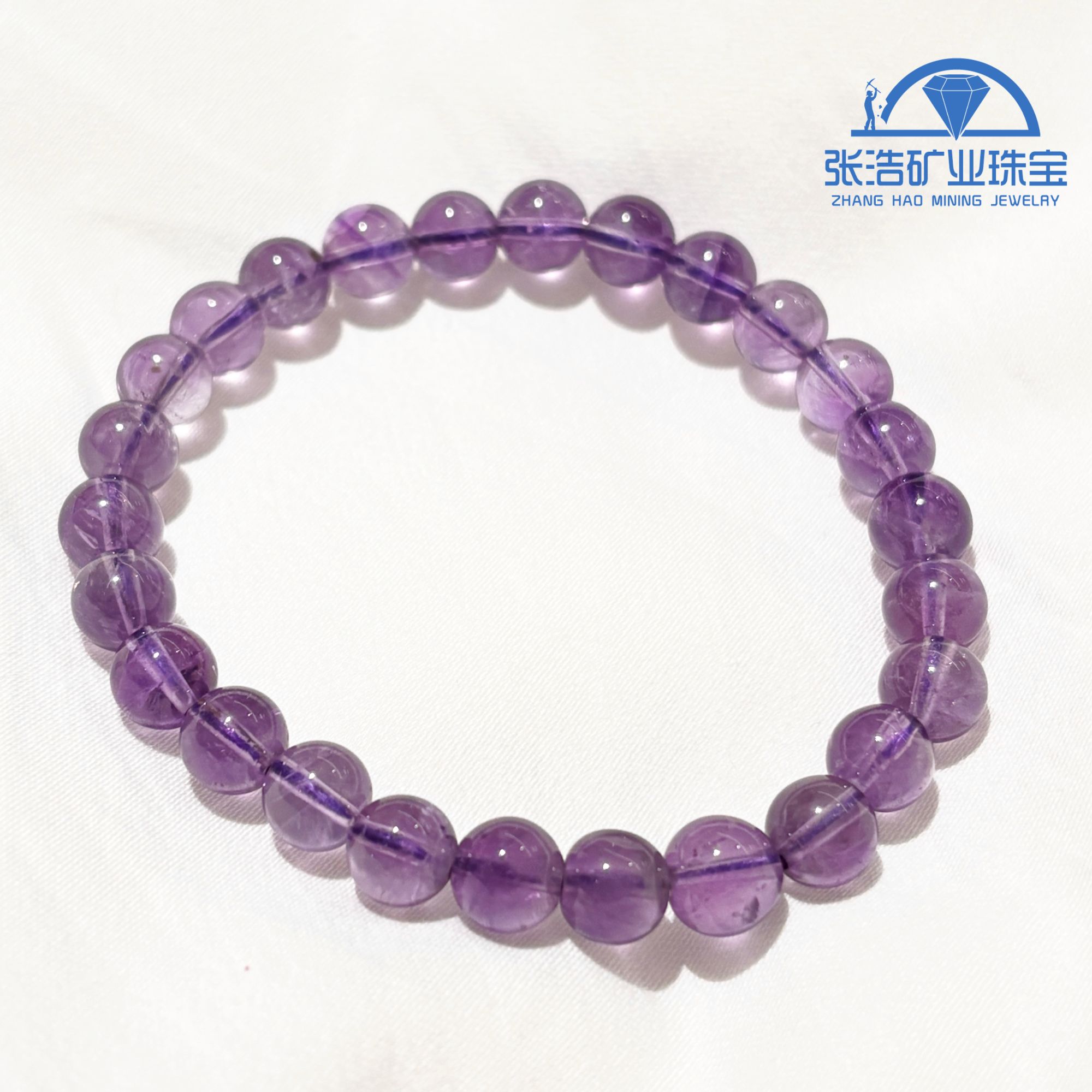 【星浩珠宝】紫水晶手串25-6T83K51【多样性发一件】6mm+