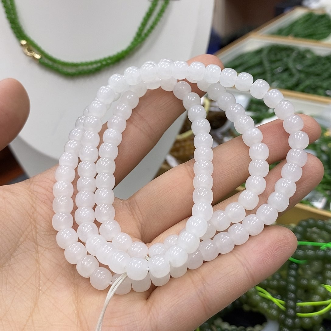 和田玉手链未镶嵌摩**神