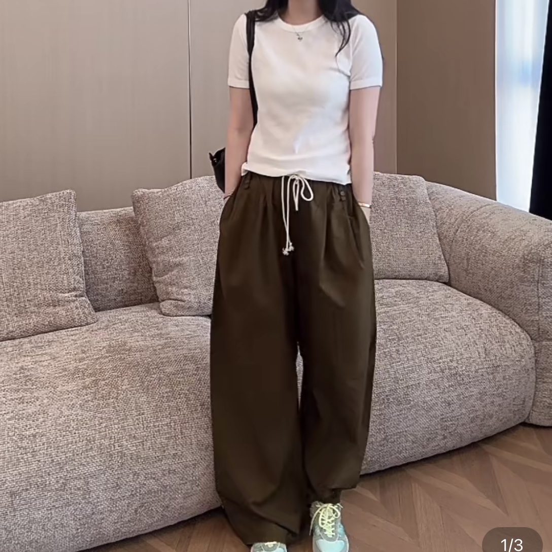 FFM25春夏新款松软量感夏日裤