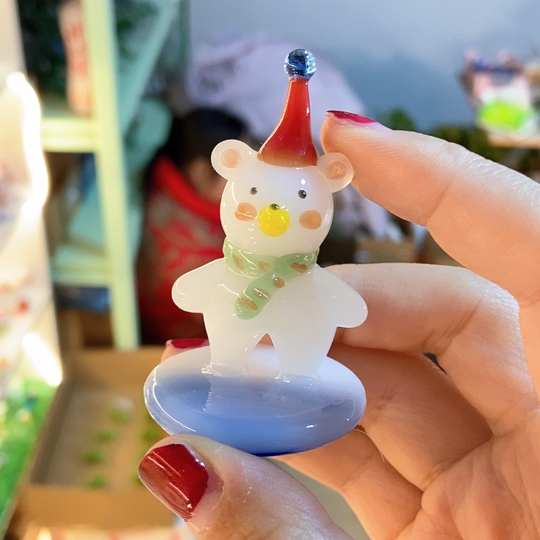 琉璃手工艺品北极熊