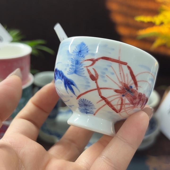 杯子影青·器度景德镇手工手绘茶杯194