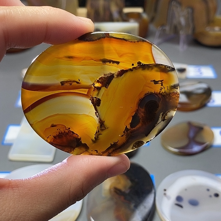 心***水玛瑙/玉髓未镶嵌珠宝半成品