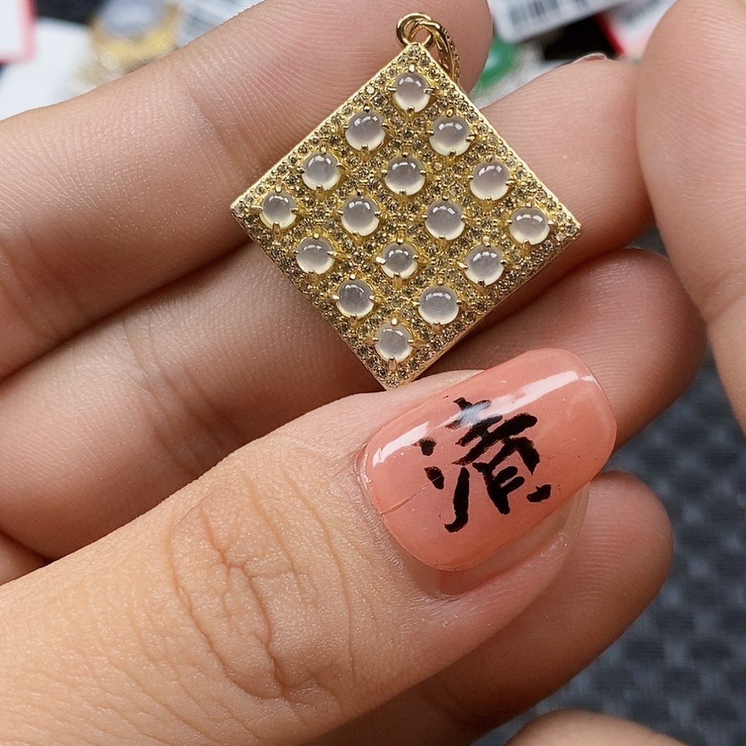 翡翠银S925镶嵌戒指