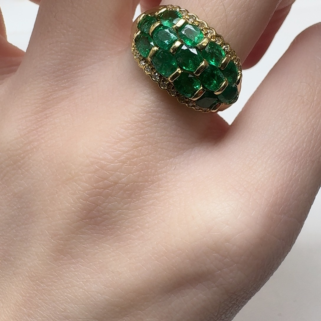 未镶嵌祖母绿戒指