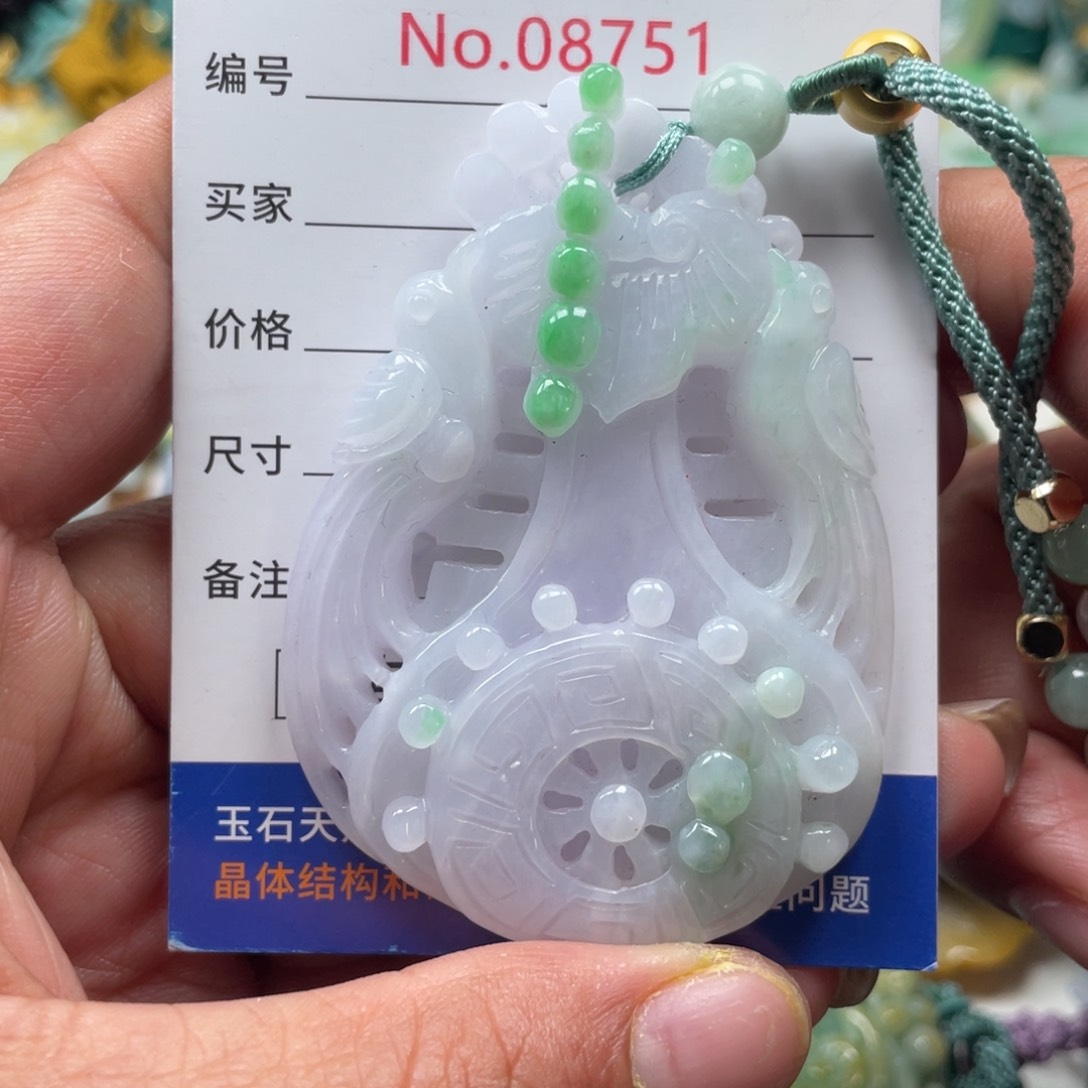 翡翠挂件未镶嵌翡玉缘翡翠挂件