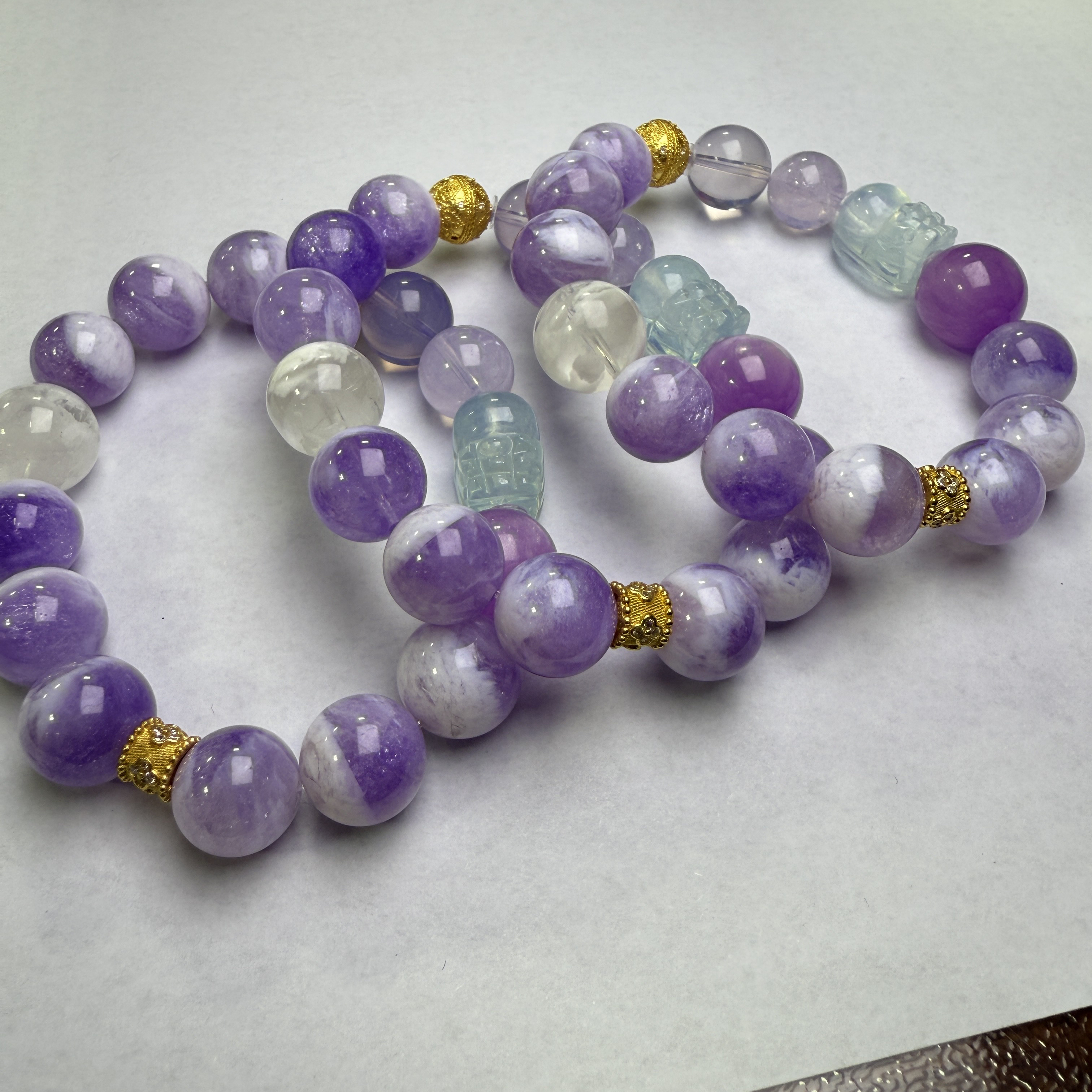 【小宝晶选】原创水晶单圈手链 多样性发一件 约12mm 497XBRJ