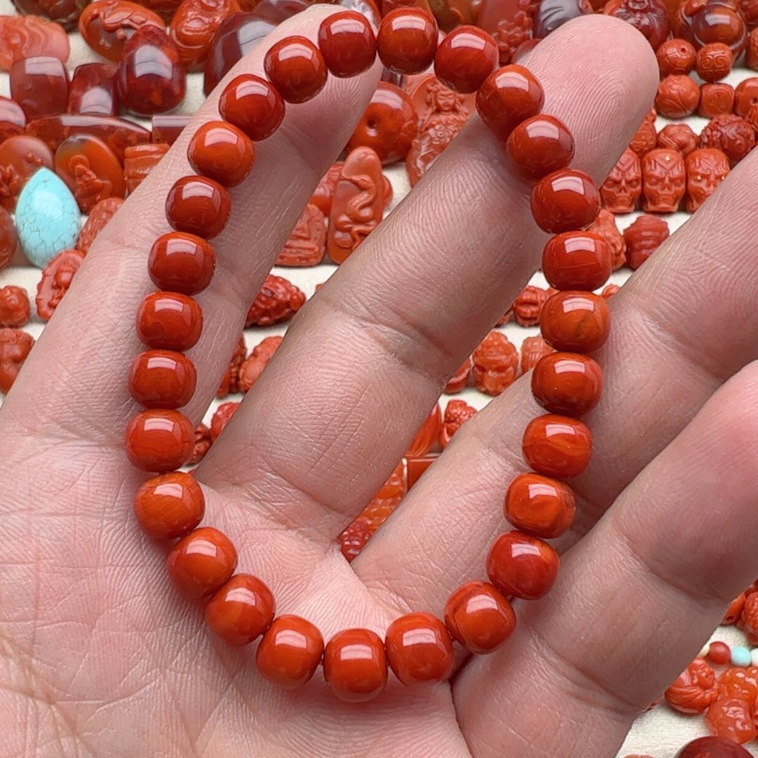 南红玛瑙配饰未镶嵌